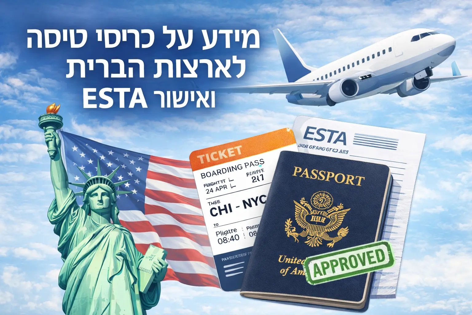 כרטיסי טיסה לארצות הברית